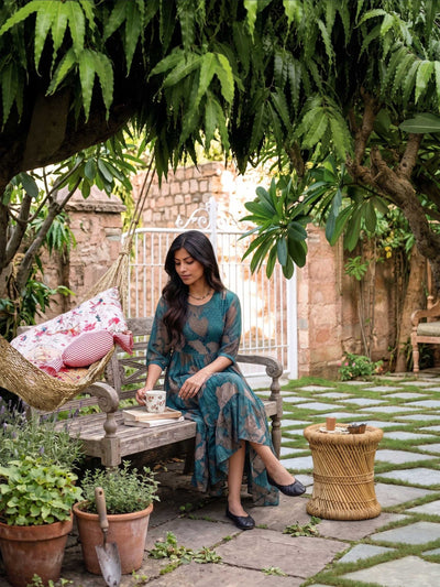 Multicolor Frock Style Kurti