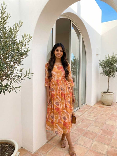 Multicolor Frock Style Kurti
