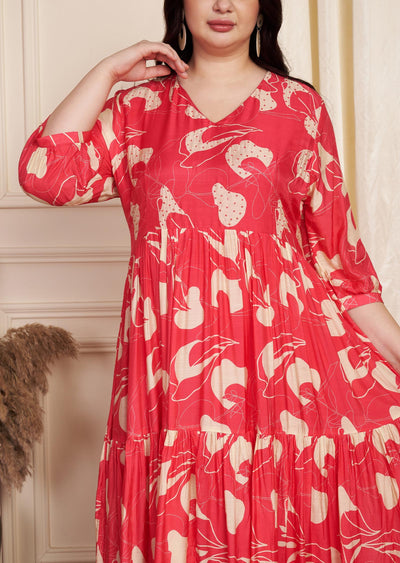 Pink Muslin Long Dress