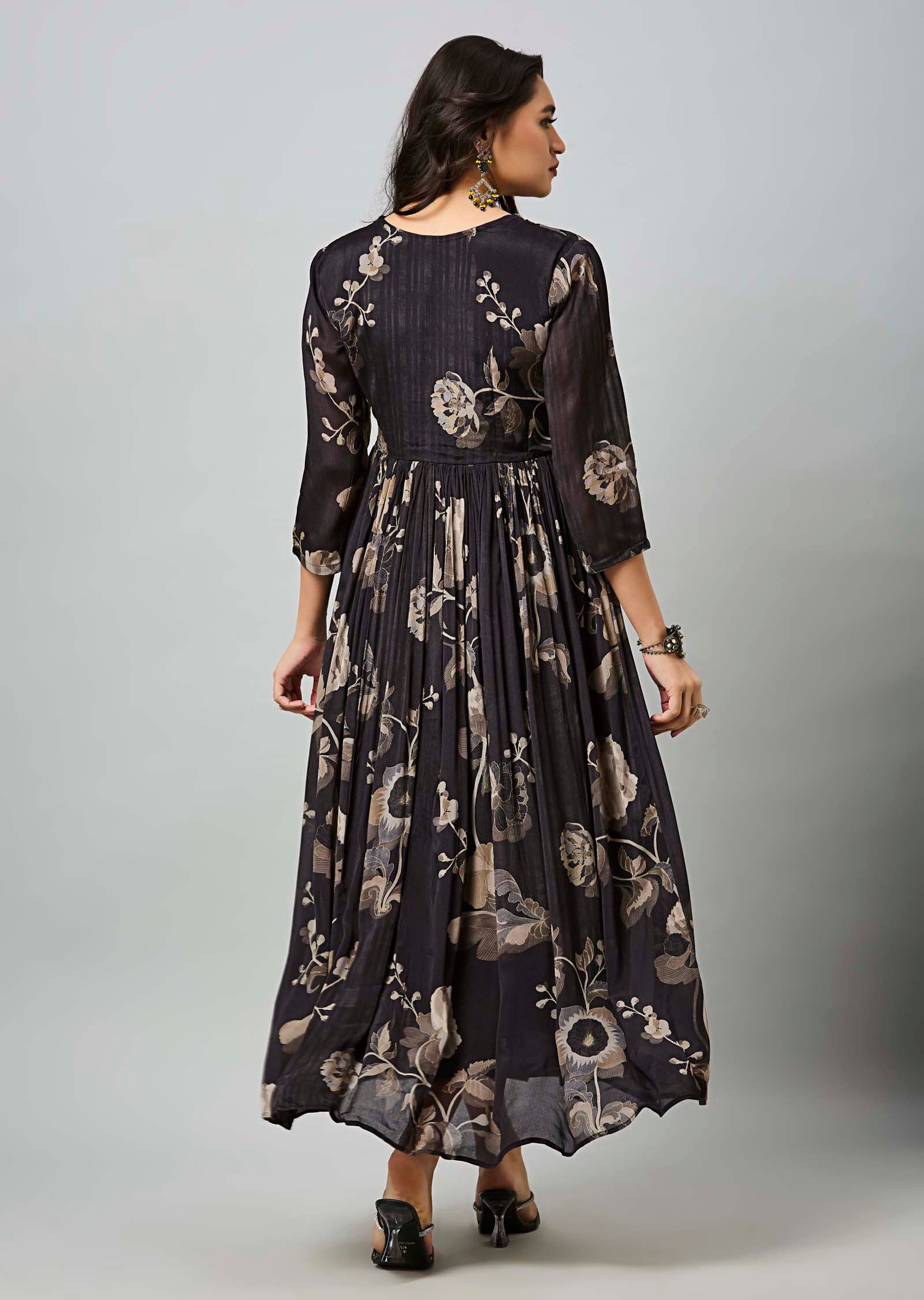 Black Chinnon Long Dress