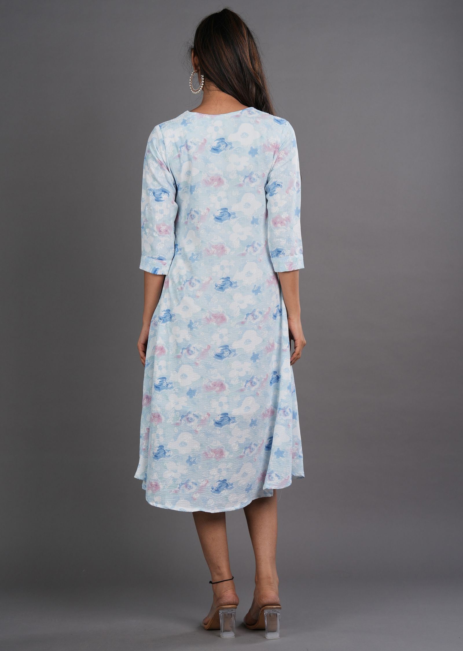 Light Blue Midi Dress