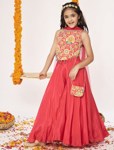 Rani Pink Crepe Gharara Set