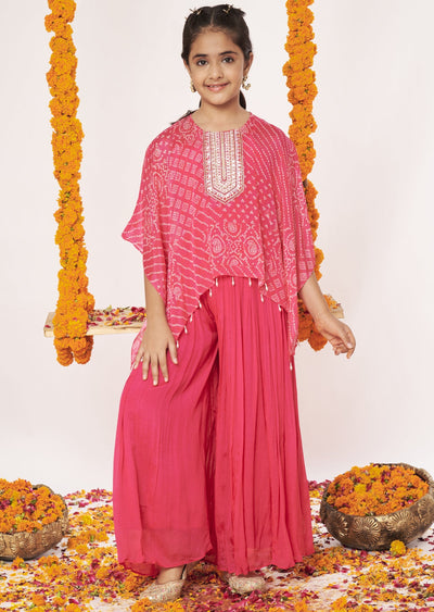 Rani Pink Chinnon Gharara Set