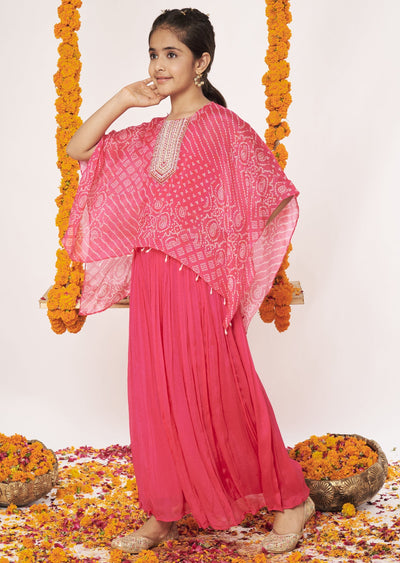 Rani Pink Chinnon Gharara Set