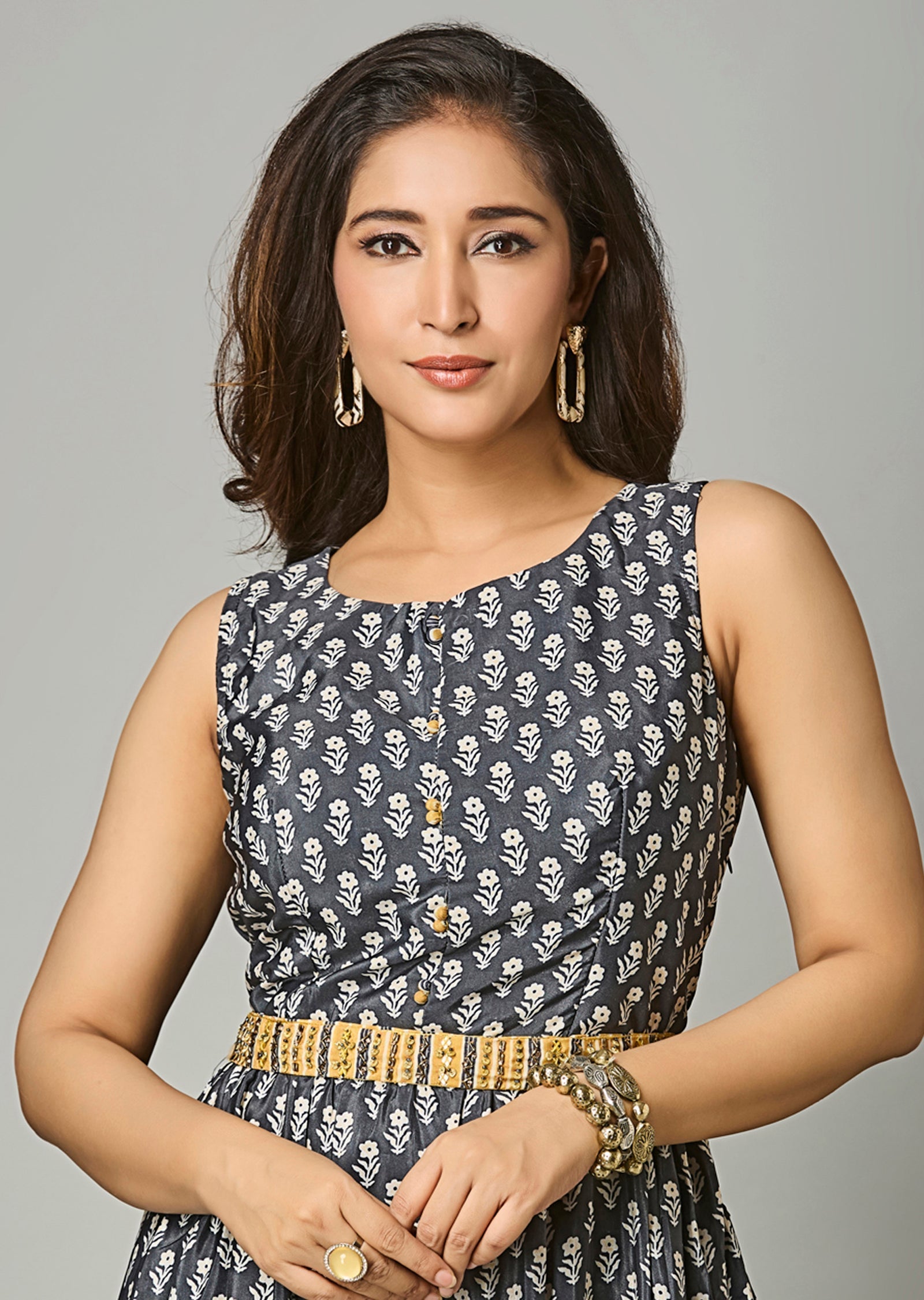 Black Satin Long Dress