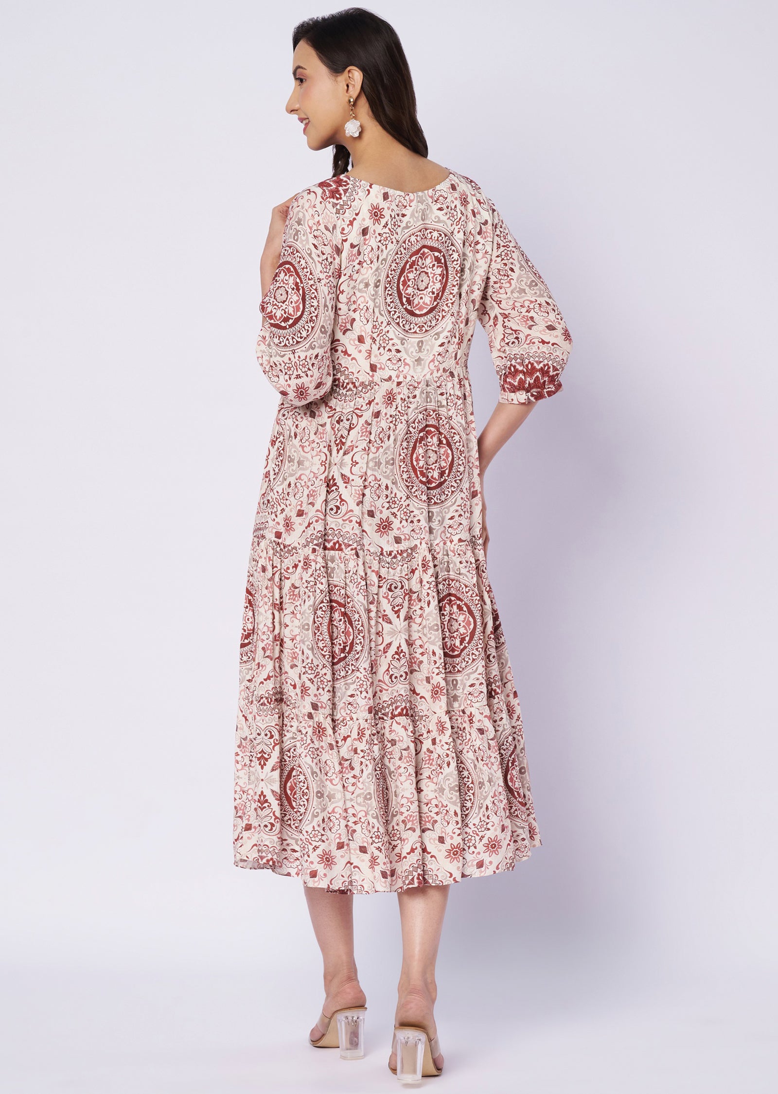 Off white crepe kurti