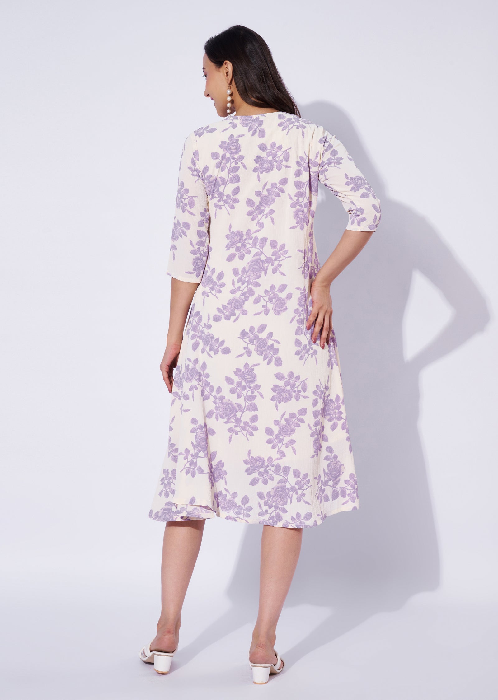 Lavender Midi Dress