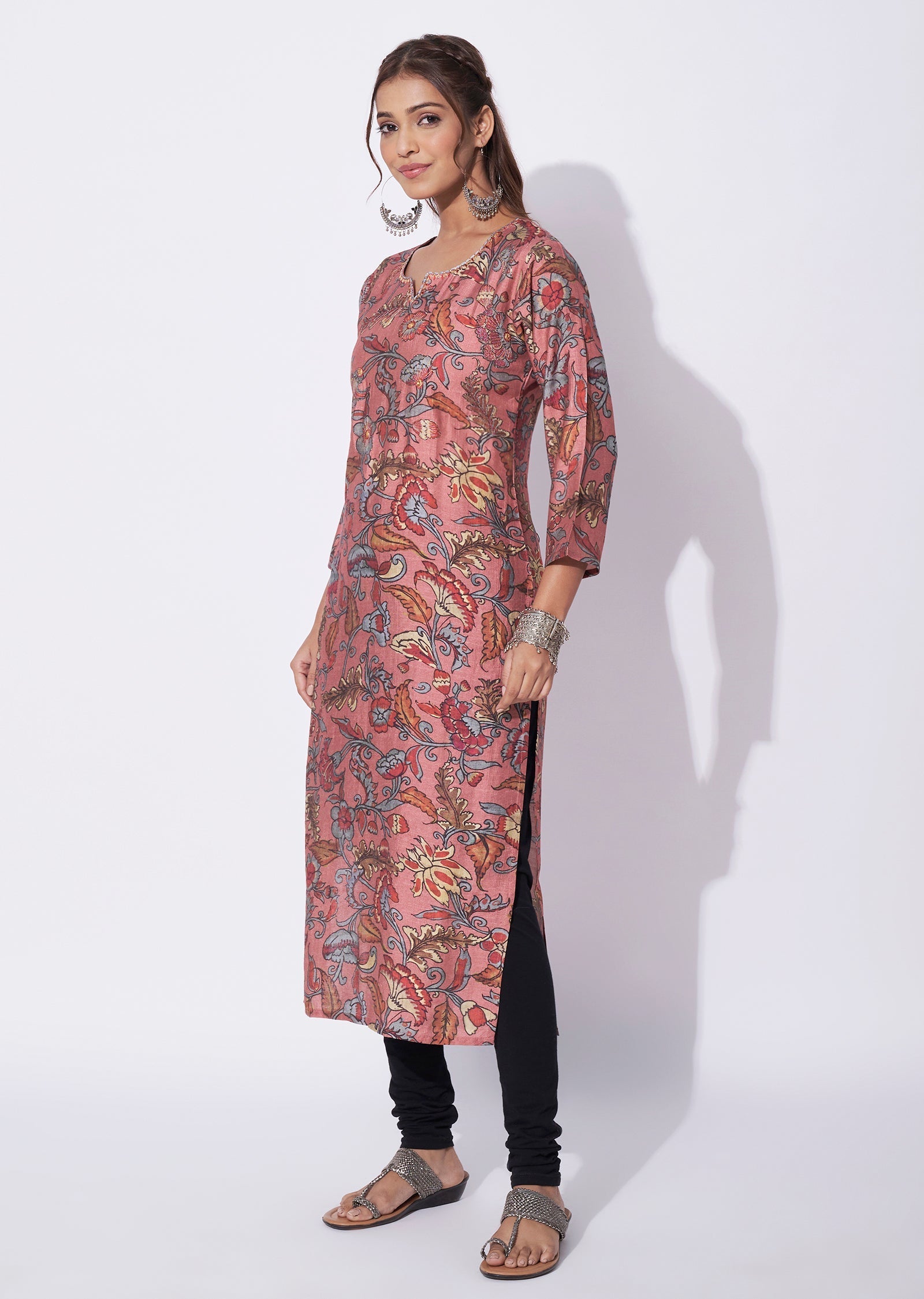 Dark Pink Gold Straight Cut