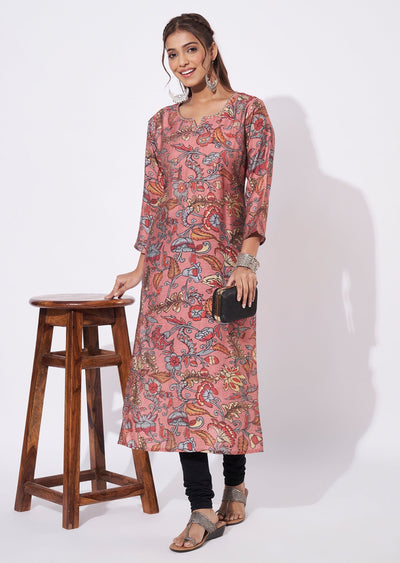 Dark Pink Gold Straight Cut