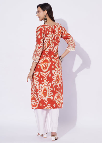 Dark Rust Model Straight Cut Top