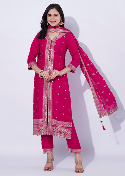 Rani Pink Straight Cut Suit