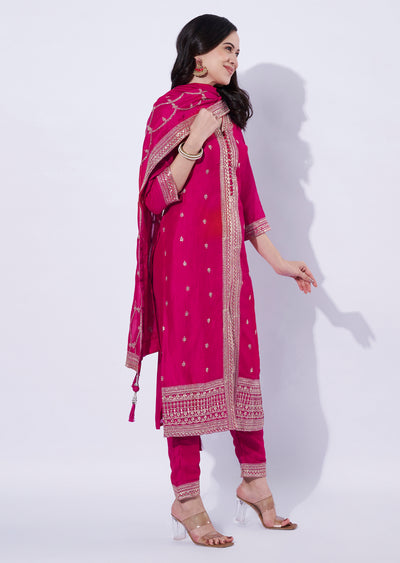 Rani Pink Straight Cut Suit