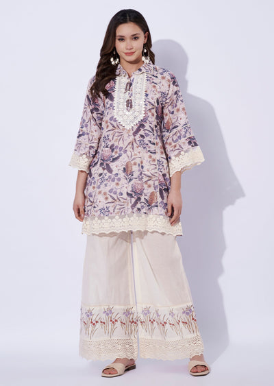 Lavender Sharara Set