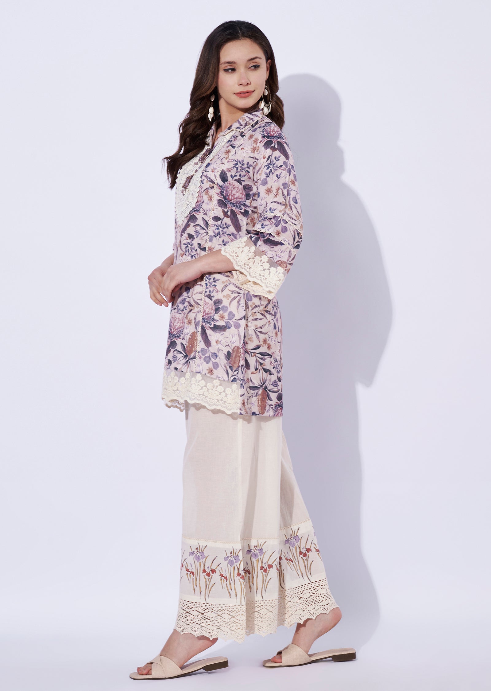 Lavender Sharara Set
