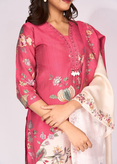 Pink Gold Straight Cut Suit