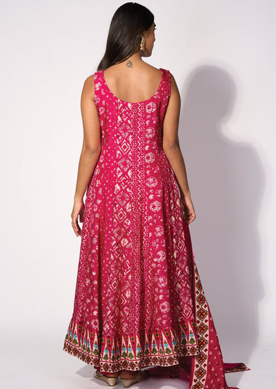 silk anarkali Set