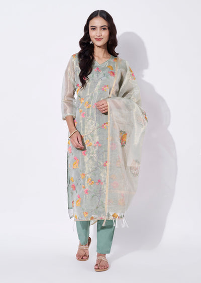 Dusty Green Straight cut Suit