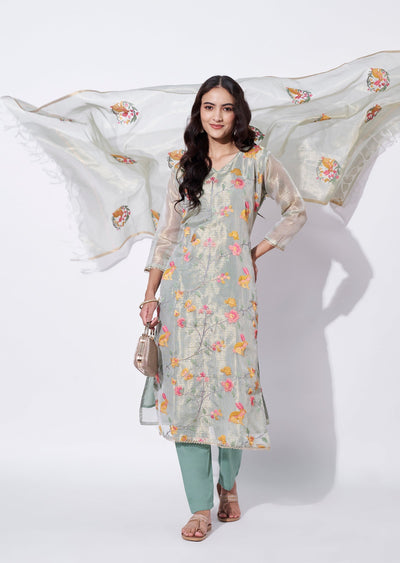 Dusty Green Straight cut Suit