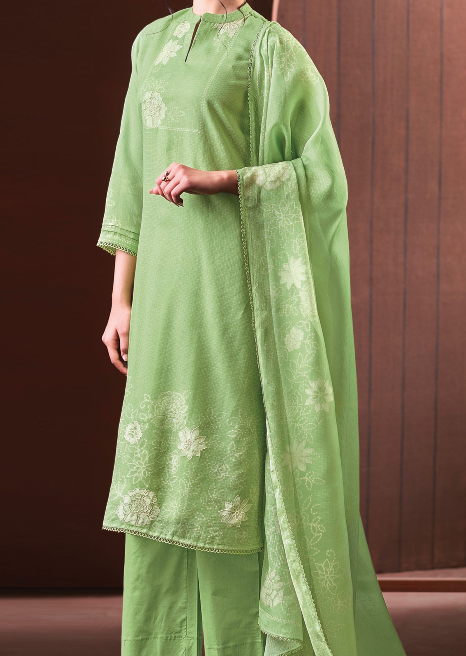 Green Kota Straight cut Suit