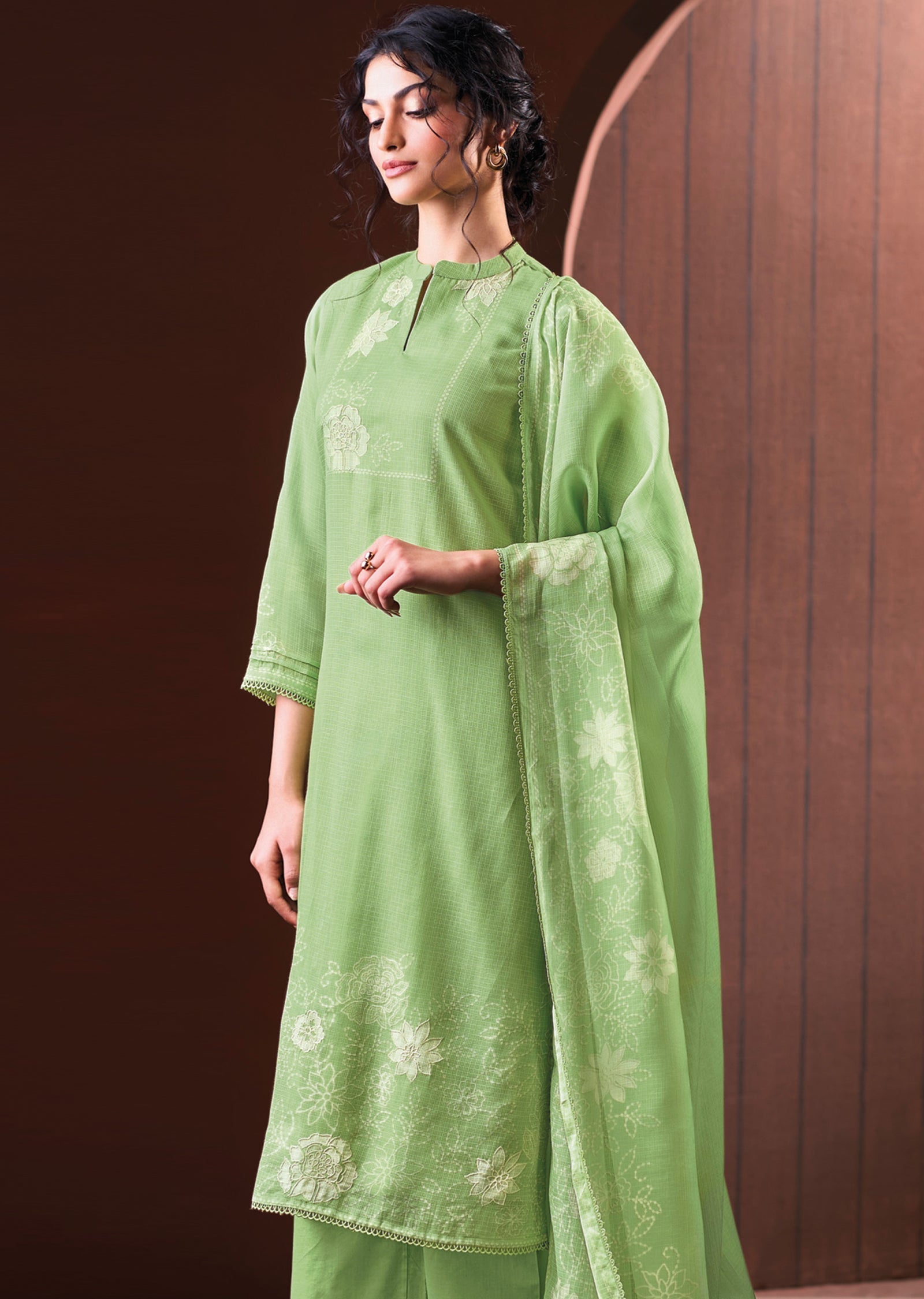 Green Kota Straight cut Suit