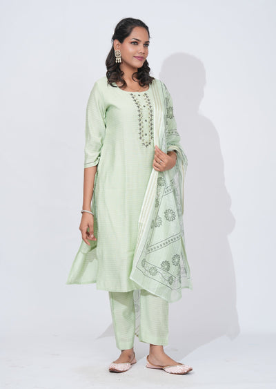 Green Gold Straight cut Suit