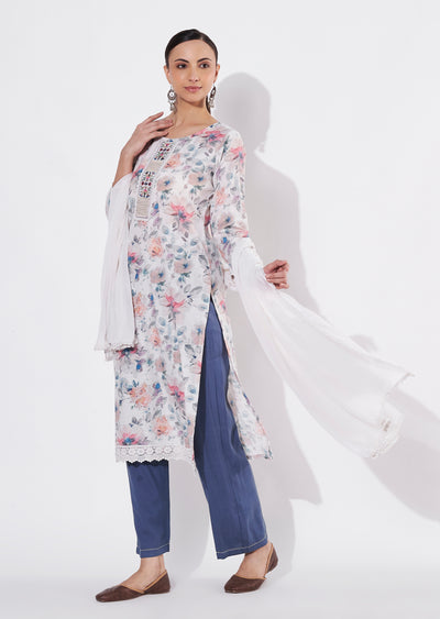 Fawn Cotton Straight cut suit