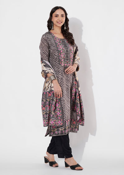 Mouse Muslin Straight cut suit