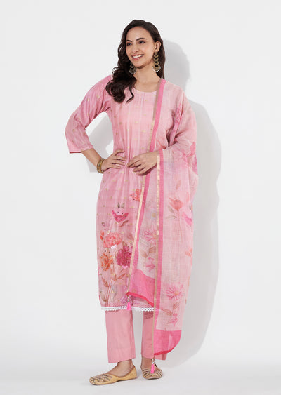 Pink Kota Straight cut suit