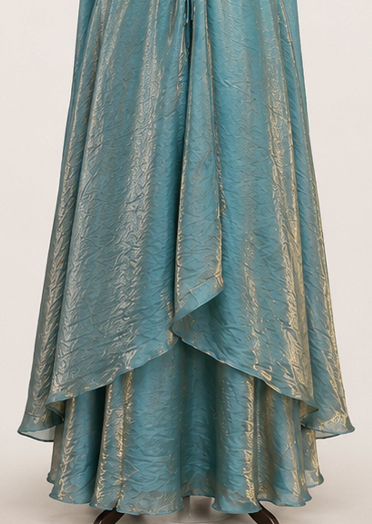 Dusty Bllue Indowestern Set