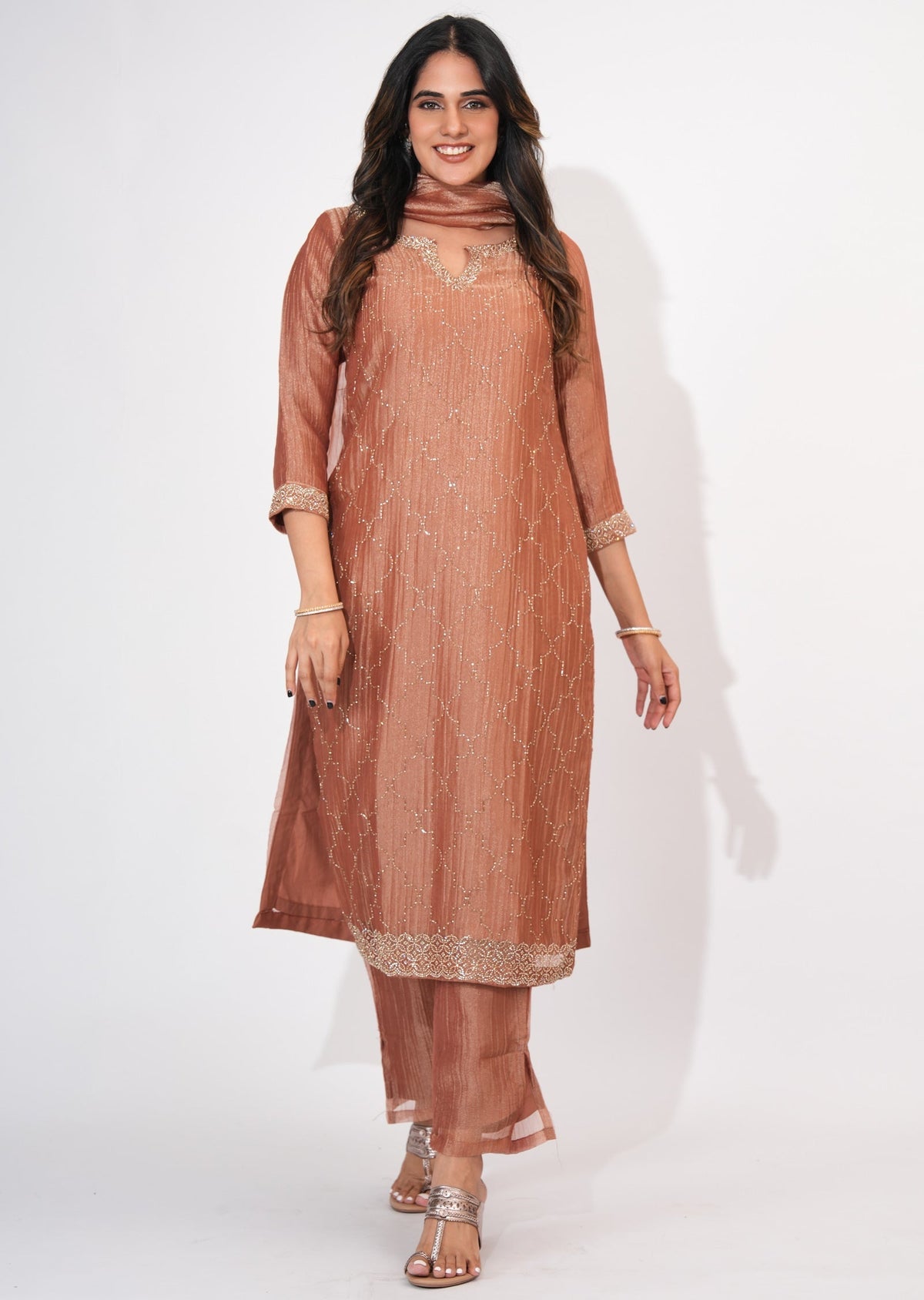 Light Brown Salsa Straight cut suit