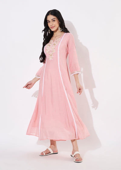 Coral Salsa Frock style kurti