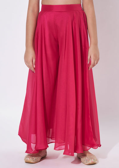 Rani Pink Georgette Gharara Set