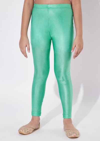 Sea Green Chiffon Anarkali Set - Long