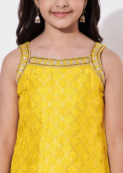 Yellow Banaras Gharara Set