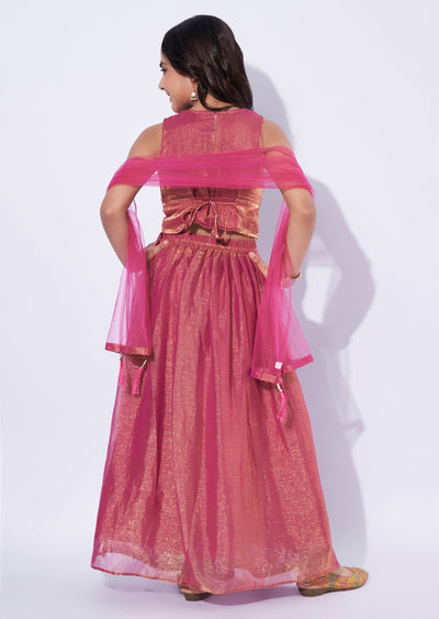 Organza Girls Ghagra Choli