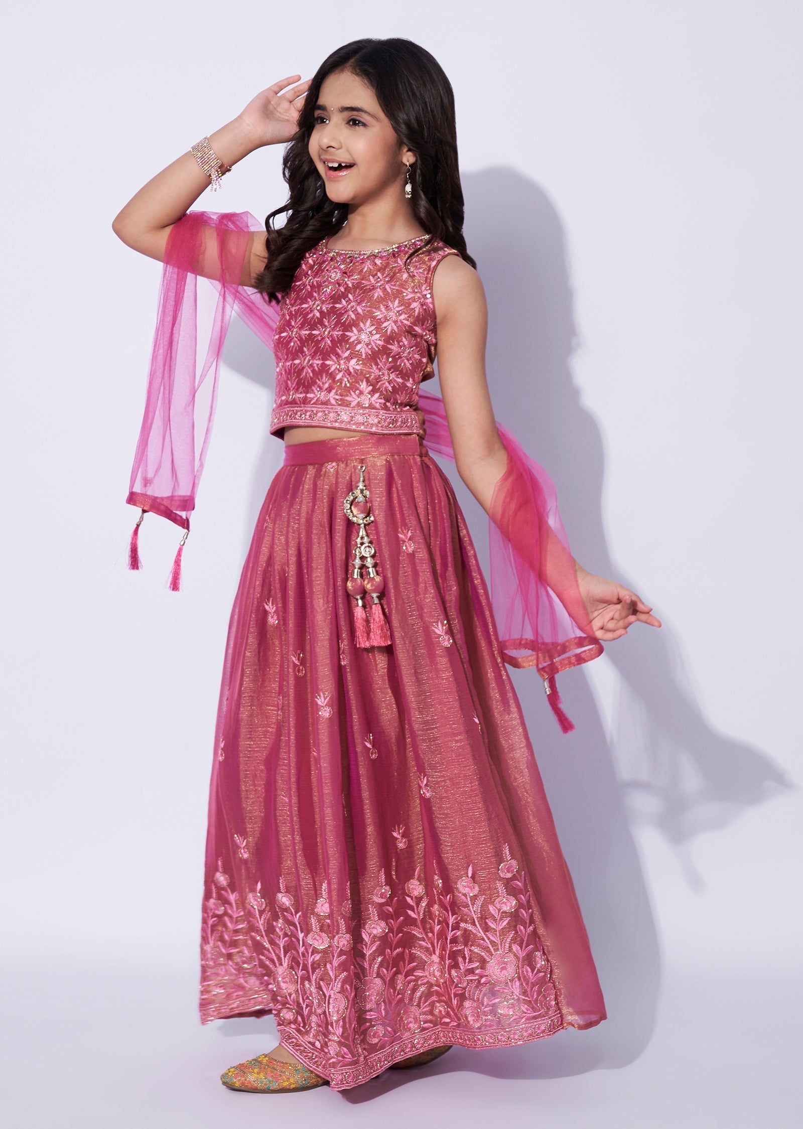 Organza Girls Ghagra Choli