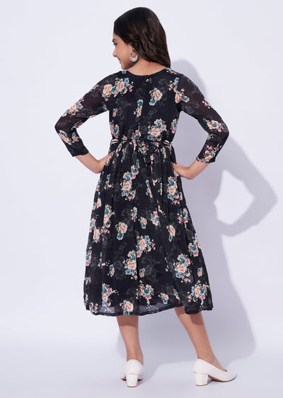 Black Chinnon Girls Gown