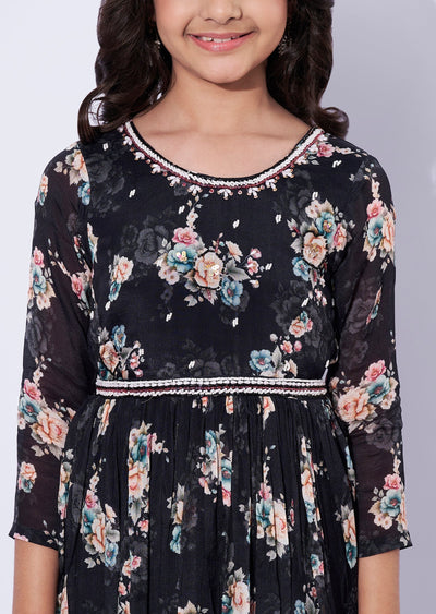 Black Chinnon Girls Gown