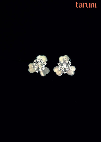 Silver Brass Earring