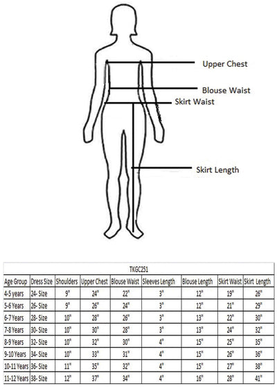 Bottle Green Georgette Zardosi & Embroidered Kids Lehenga