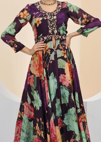 Organza Fusion/Indo-Western Set