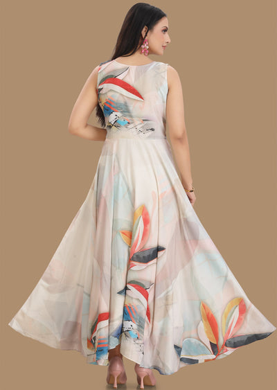 Cream Modal Long Dress