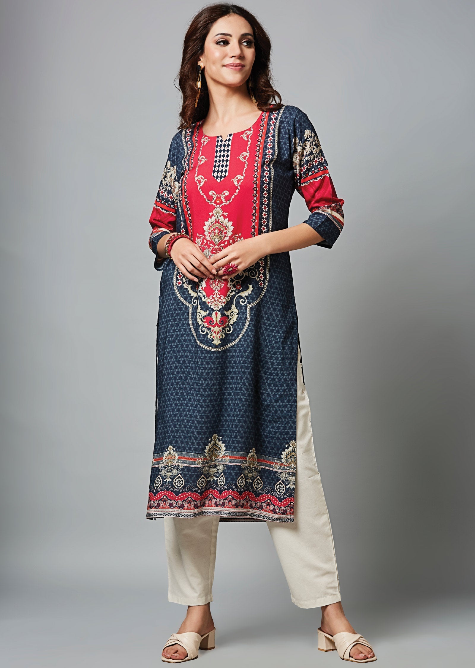 Grey Reyon Straight Cut