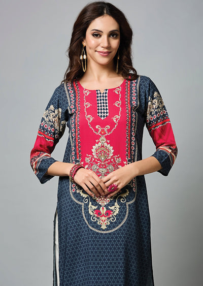 Grey Reyon Straight Cut