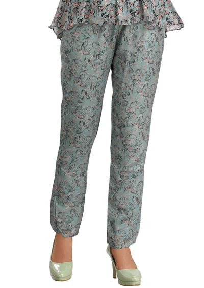 Dusty Blue Chinnon Embroidered Co-Ord Set