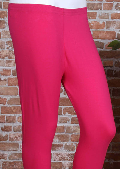 Shocking pink Lycra leggings