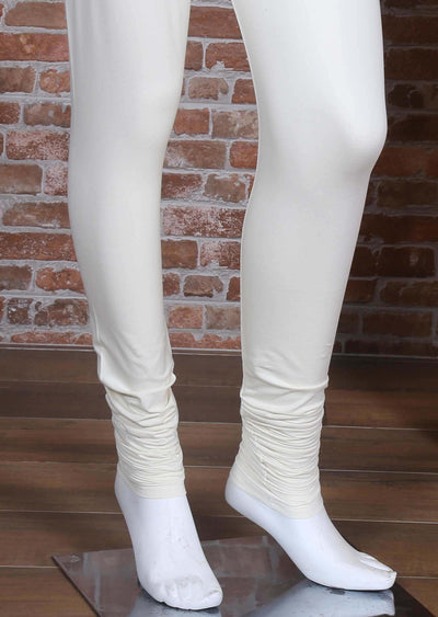 Off-white Lycra leggings