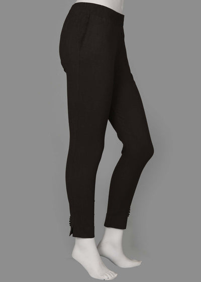 Black Potli button Pants