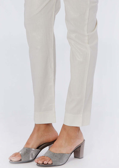 Off White Shimmer Pant