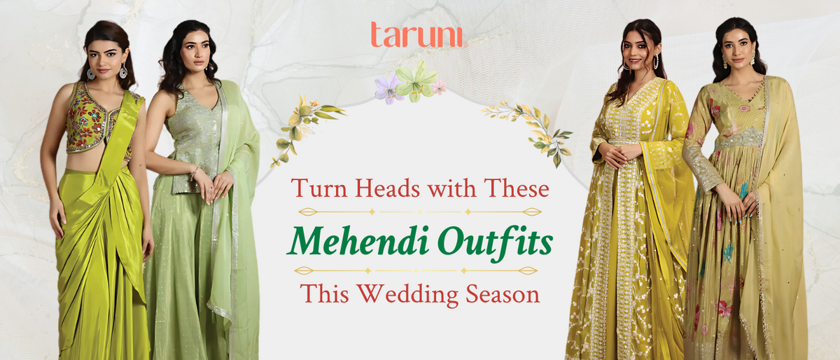 10 Show-Stopping Mehendi Outfits for Your Wedding Season Look